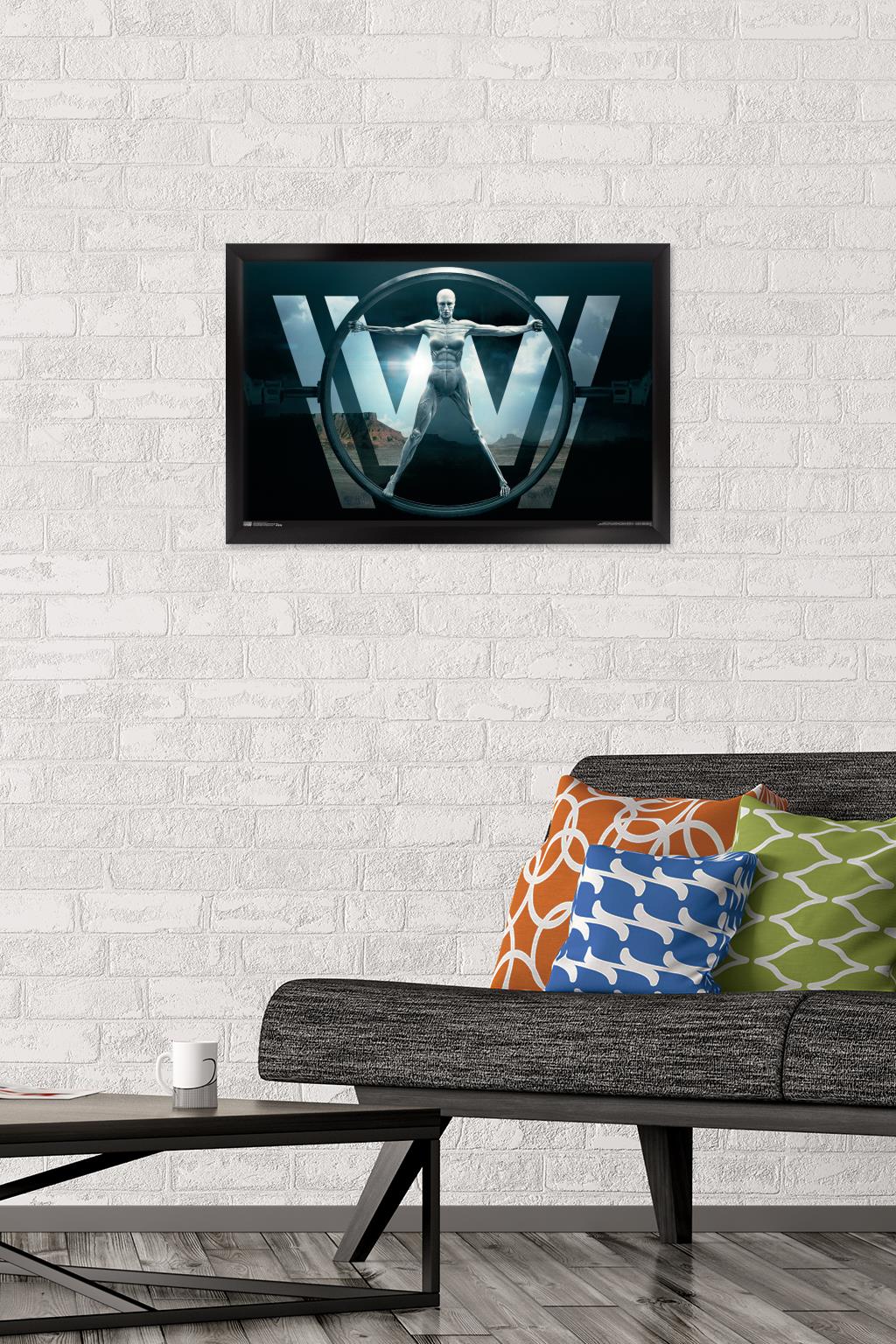 Westworld - Key Art Wall Poster, 14.725" x 22.375", Framed
