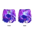 thumbnail image 5 of Lsque Swirl Print Blue Purple1 Printed Women's Running Shorts with Liner Pockets,Elastic Quick Dry Workout Athletic Gym Yoga Shorts,Womens High Waist Shorts-X-Large, 5 of 9