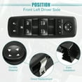thumbnail image 6 of Auto Front Left Driver Side Master Power Window Switch for Jeep Grand Cherokee 2014-2017 68141890AA, 6 of 7