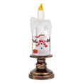 thumbnail image 1 of Velas sin llama de Papá Noel Velas blancas sin llama de Navidad con pilas de Papá Noel Velas de pilar LED con temática navideña Decoraciones navideñas Navidad (100 ml) Decoraciones de cumpleaños, 1 of 8