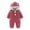 Red, variant on KONBECA Baby Boys Girls Rompers, Infants Pure Cotton Coverall, Baby Cotton Outing Romper, Baby Jumpsuits Outfits (0-12 Months)