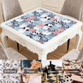 thumbnail image 6 of Cute Cat Mahjong Mat for Table, 31.5*31.5in Anti Slip American Mahjong Table Cloth, Noise Reduction, Neoprene Mah jongg Mat with Carrying Bag & 3 Dices, Mahjong Set Gift, Board Tile Games Mats, 6 of 7