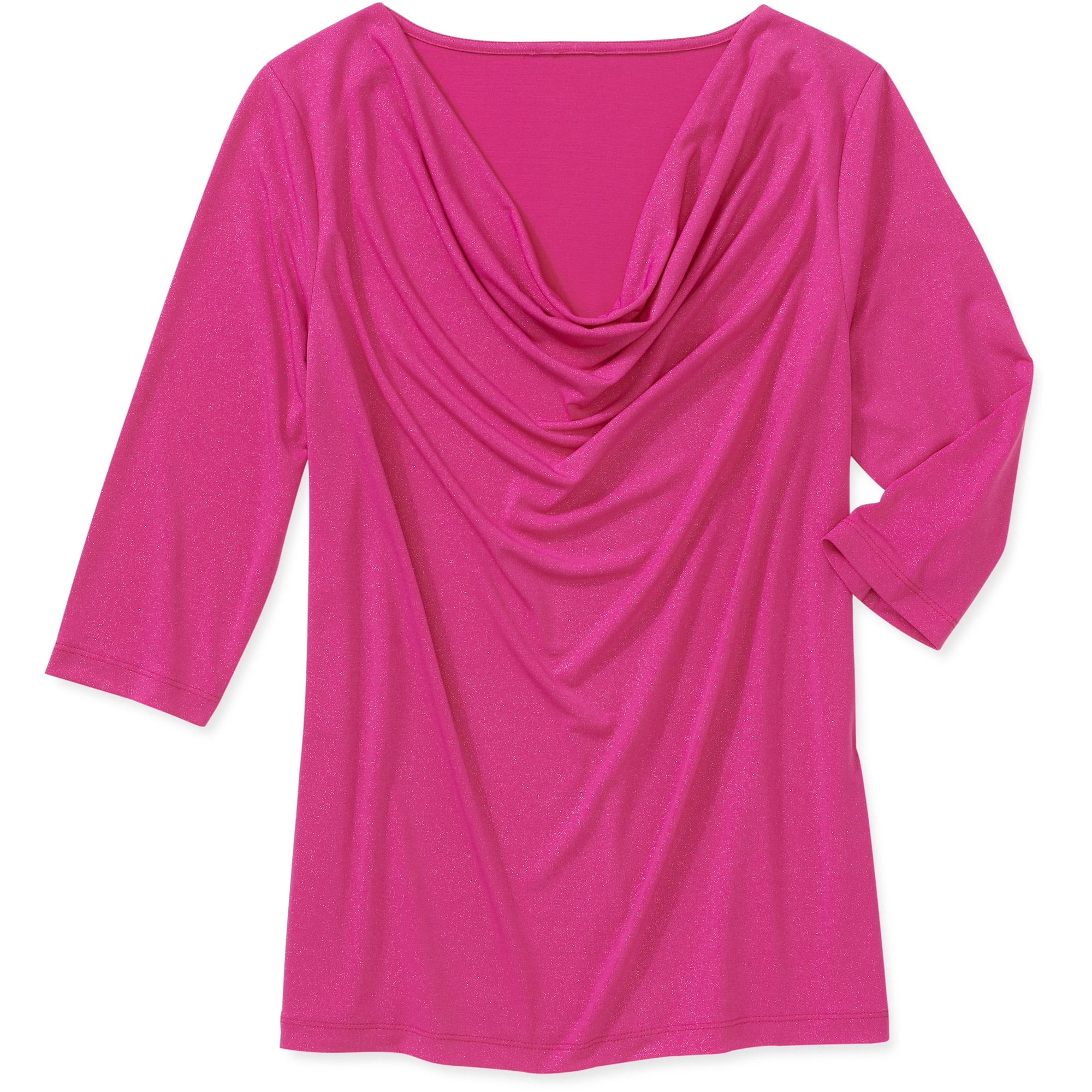 Womens Drape Neck Jersey Top