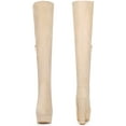 thumbnail image 2 of Unique Bargains Women's Block Heel Platform Over the Knee Thigh High Boots, 2 of 4