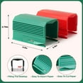 thumbnail image 3 of 2PC Wrapping Paper Cutter Christmas Paper Roll Cutters Paper Cutter Slider Tool Set Christmas Gift Packing Wrapping Cutting Supplies for Crafting Birthday Gifts Wrap Rolls (1PC RED & 1PC Green), 3 of 5