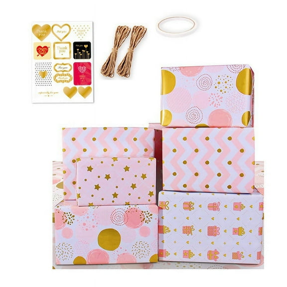 Pink Gold Birthday Folded Sheets for ,Wedding,'s Day,All Occasion