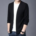 thumbnail image 5 of Fgnfyis Mens Jackets Autumn Fashion Leisure Solid Thin Pocket Cardigan Sweater Baseball Jacket Mens Coat Black M, 5 of 6