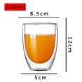 thumbnail image 3 of Taza de vidrio de doble pared resistente al calor, taza de vidrio de borosilicato alto, tazas de cerveza, jugo, café, agua, taza transparente, artículos para beber, regalo, 3 of 5