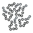 thumbnail image 1 of jinwen 50 Pieces Badminton Grommets Washers Nylon Universal Portable for Double Single String Holes Repair Wire Guards Eyelets Rings Black, 1 of 9