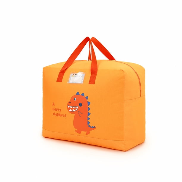 Bolsa de almacenamiento para acabado de colchas de dibujos animados, bolsa de viaje de gran capacidad, bolsa de mudanza, bolsa de colcha de animales para niños