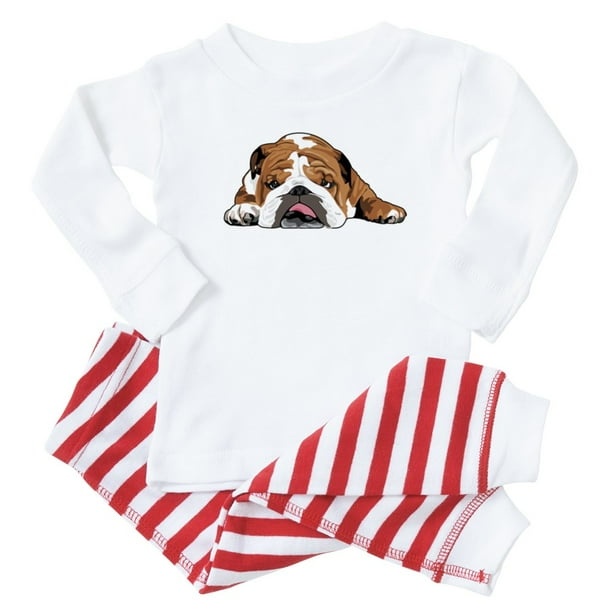 CafePress - CafePress - Teddy The English Bulldog - Toddler Long Sleeve Pajama set - Walmart.com