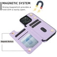 thumbnail image 3 of Dteck for iPhone 16 Pro Max Case Crossbody Wallet with Card Holder, Credit Card Slots Kickstand Shockproof Phone Cover with Wrist/Shoulder Strap for Women Men,Purple, 3 of 7