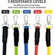 thumbnail image 2 of Sports Exercise Resistance Bands Set, Fitness Stretch Workout Kit, 5 Tubes, 2 Foam Handles, 2 Ankle Straps, Door Anchor for Men Women, Home Gym Equipm, 2 of 5
