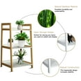 thumbnail image 2 of Fionafurn 3 Tier Ladder Bookshelf, Wood Open Display Shelf Storage Shelves Unit - Natural + White, 2 of 6