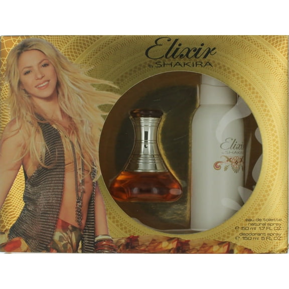 Elixir by Shakira for Women Gift Set-EDT Perfume Spray 1.7 oz. Deodorant Spray 5 oz. New in Box