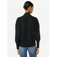 thumbnail image 4 of Scoop Women's and Women's Plus Ultimate Scubaknit V Neck Sweatshirt, Sizes XS-4X, 4 of 4