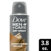 Dove Men+Care Men's Antiperspirant Deodorant Dry Spray, Sandalwood and Orange, 3.8 oz