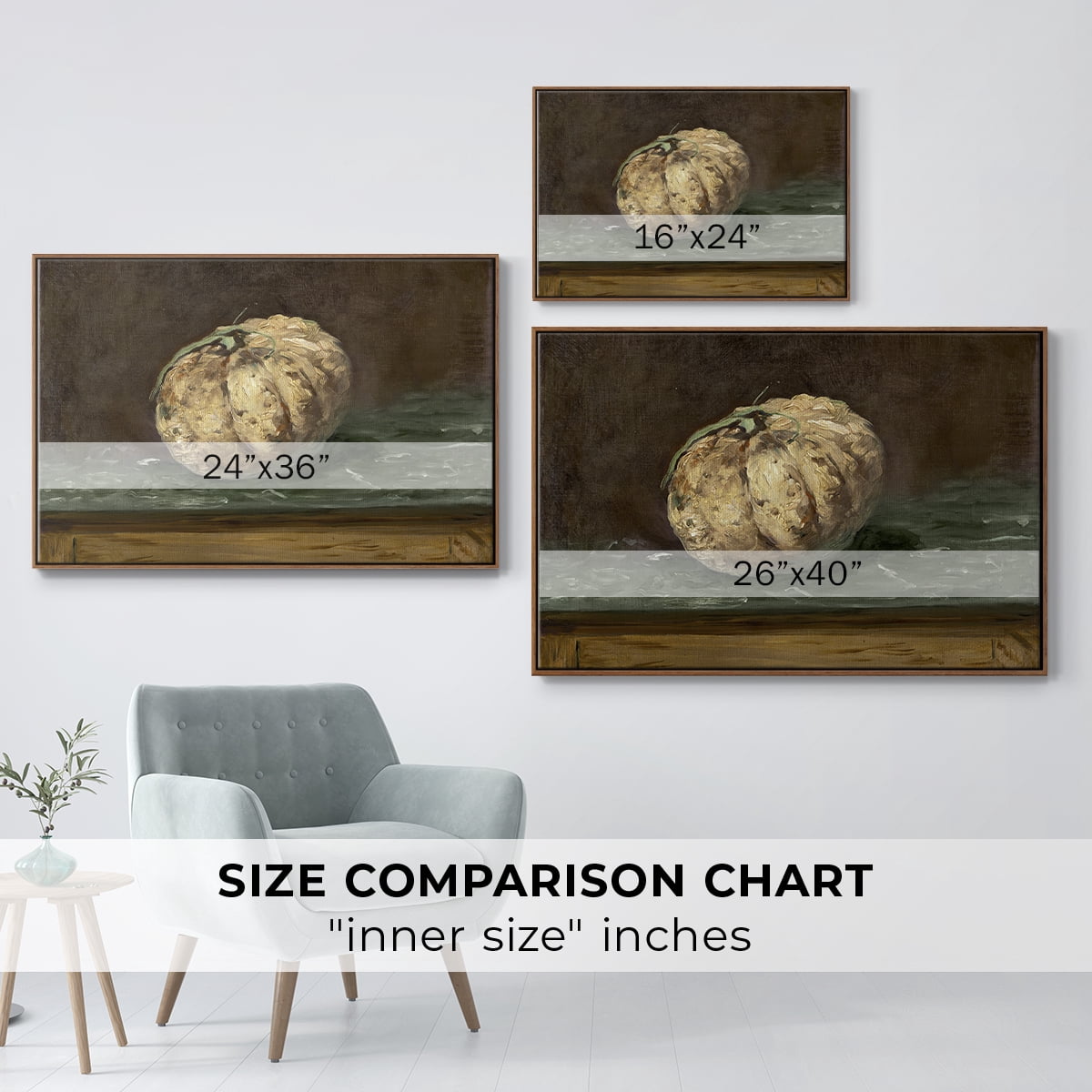 Vintage Botanical Print-LXXII By Wexford Home Framed in Walnut Wood Gallery Wrapped Canvas 17 in. x 25 in.