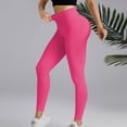 thumbnail image 5 of 3D Anti Cellulite Leggings Tummy Shaping Pants Lightweight Slim Fit Pants Smile Contour Activewear Tights No Front Seam Leggings Resistance Band Leggings Tummy Control Compression Pants Hot Pink S, 5 of 6