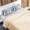 thumbnail image 5 of Yayeee Pillowcase King Size Set of 2 Satin Wrinkle Resistant Pillow Case, Red Sailboats, 5 of 7
