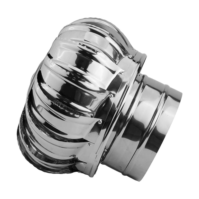 Capuchon de Cheminée Rotatif en Acier Inoxydable Protection de Pot Capuchon de Tuyau de Cheminée en Acier Inoxydable Évent Supérieur Évacuation