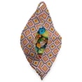 thumbnail image 3 of Tribal Lounger Chair Bag, Patchwork Style Traditional Pattern Colorful Repeating Diagonal Elements, High Capacity Storage with Handle Container, Lounger Size, Marigold and Ruby, by Ambesonne, 3 of 5
