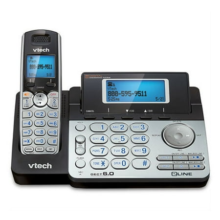 Digital 2 Line Cordless Accessory - VTech DS6151 2 Line Single Handset Cordless Phone w/ 13 Minute Digital Answering System