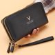 thumbnail image 1 of Cartera larga para mujer, monederos para mujer, monedero con borlas, tarjetero, carteras con doble cremallera, bolso de mano de cuero Pu, bolso de dinero de lujo para teléfono Tan Jianjun unisex, 1 of 2