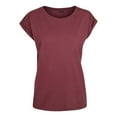 thumbnail image 1 of Build Your Brand Womens Extended Shoulder T-Shirt, 1 of 5