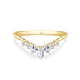 thumbnail image 3 of AFFY 3.33 CT Center 10X8MM Oval, Marquise & Round Cut Moissanite Diamond Marquise Cluster Wedding Bridal Ring Set In 10K Solid Yellow Gold-8.5, 3 of 5