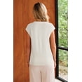 thumbnail image 3 of Arach&Cloz Women's Wool Blend Sweater Vest V Neck Button Down Cardigan Business Casual Tops 2026, 3 of 5