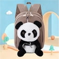 thumbnail image 2 of Cute Panda Animal Backpack with Plush Face Design Lightweight Breathable Straps Elementary School Bookbag, 2 of 4