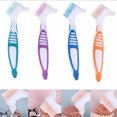 thumbnail image 2 of Soidarity Cepillo de limpieza para dentaduras postizas, cepillo de limpieza para dentaduras postizas de doble cabezal, apto para personas cuidado de los oídos, 2 of 6