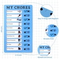 thumbnail image 2 of Chore Chart for Kids My Chores Routine Chart,Blank Plastic Checklist Board with 2 Detachable Cardstoc，4 Magnetic to Do Lists for Home Office School RV Whiteboard Plans (1 pcs), 2 of 6