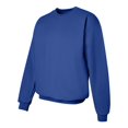 thumbnail image 4 of Hanes Ultimate Cotton Adult Crewneck Sweatshirt, XXL, Deep Royal, 4 of 7
