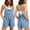 Light Blue, variant on Oplxuo Womens Summer Casual Sleeveless Romper Loose Adjustable Spaghetti Strap Shorts Jumpsuits with Pockets Outfits Clothes