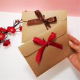 thumbnail image 3 of Yazoeia 50Pcs Paper Envelope Gift Bags with Ribbon Bowknot, Holiday Envelope Gift Card Packaging Bag Kraft Paper Bow Envelope for Gift Cards, Thanksgiving Envelopes for Party Invitations,, 3 of 7
