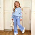 thumbnail image 7 of Cethrio Girls Casual Outfit Sets, Spring Fall 2 Piece Princess Long Sleeve Girls' Clothing Sets Blue Size 14-15 T, 7 of 7