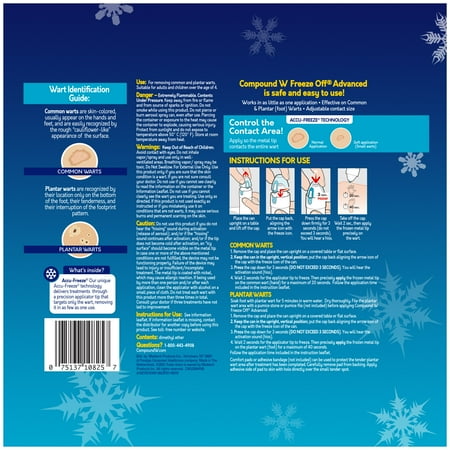 Compound W Freeze Off Advanced Wart Remover with Accu-Freeze, 15 Applications