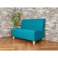 thumbnail image 2 of Lesro Ravenna Causeuse de Réception Sans Accoudoirs, Turquoise, 2 of 5