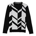 thumbnail image 1 of Alfani Mens Broken Chevron Pullover Sweater, Black, Medium, 1 of 1