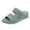 Green, variant on Fish Mouth Slippers for Women, Lightweight EVA Material with Textured Non-Slip Sole and Cushioned Footbed, Black Size 35