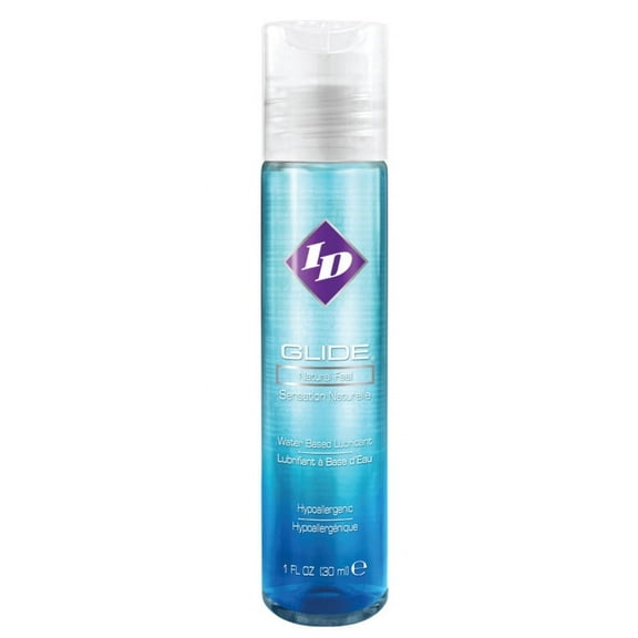ID Glide Natural Feel Water Based Personal Lubricant, 1 oz