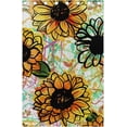 thumbnail image 4 of Coolnut Sunflower Flowers Floral Blackout Curtain for Bedroom, 2 Panels Thermal Insulated Blackout Drapes Long Darkening Curtains with Grommets,55"x 72", 4 of 5