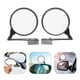 thumbnail image 3 of Espejo gran angular auxiliar universal para automóvil de 2 piezas para mayor seguridad Espejo convexo de punto ciego para vehículos Ideal para estacionamiento y asistencia a la conducción Negro, 3 of 7