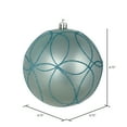 thumbnail image 3 of Vickerman 4.75" Baby Blue Candy Ornament with Circle Glitter Pattern, 4 per Bag, 3 of 4