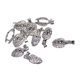 thumbnail image 5 of 10 Piezas de Latón de Piedras Preciosas de Cristal Colgante Pinch Bail Metal Broche Clips Conector Hallazgo para Joyas Artesanía DIY Plata Soledad Los hallazgos que hacen de la joyería de Bails, 5 of 9