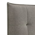 thumbnail image 4 of Amy California King Wooden Headboard Knife Edges Tufted Linen Gray, 4 of 7