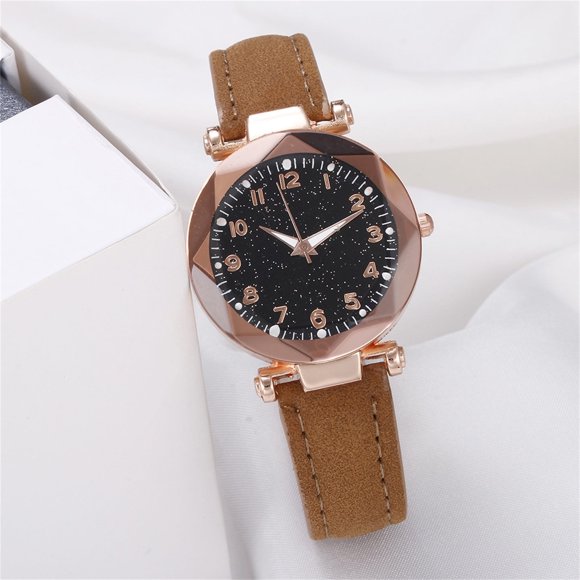 2024 New Watch Batteries Clearance Night Sky Luminous Trend Digital Face Casual Fashion Quartz Watch Smart Watch Gray