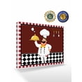 thumbnail image 2 of Fat Chef Wall Art for Living Room,Canvas Picture Wall Decor for Bathroom Bedroom,Red Gourmet Kitchen Red Black Buffalo Plaid Painting Artwork for Office Kitchen Hallway Dining Room Home Decor 24"x32", 2 of 8
